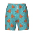 thumbnail image 4 of Lsque Mens Swim Trunks Funny Chicken Pattern - Bathing Suit Compression Liner - Beach Swim Shorts Swimwear - (S-3XL) - Stretch Quick Dry -Medium, 4 of 9