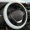 thumbnail image 5 of Salouo Tennis Rackets And Balls Print Elastic Car Steering Wheel Cover - 15'' Non-Slip Car Wheel Cover Protector - Universal Car Accessory for Diverse Cars, 5 of 6