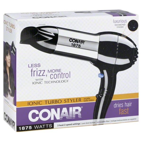 Conair Ionic Turbo Styler Hair Dryer, 1875 Watt