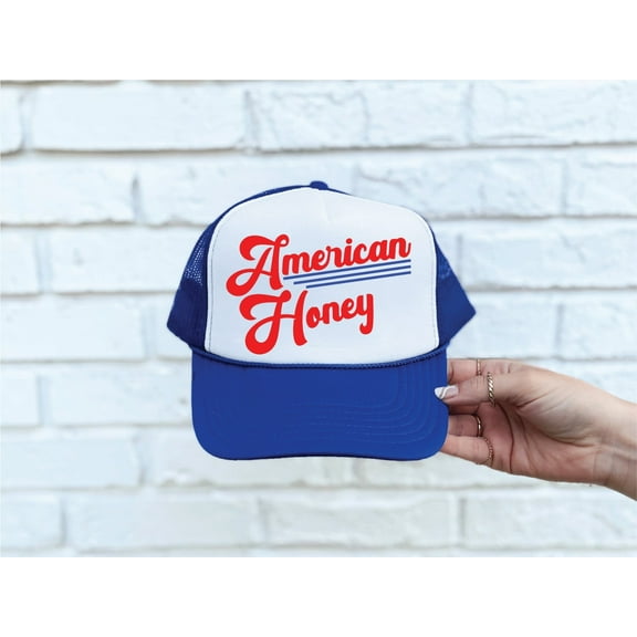 American Honey Blue & White Trucker Hat