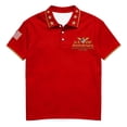 thumbnail image 2 of USA 250th Anniversary Polo Shirt Men Patriotic Eagle Graphic Short Sleeve Button Polo Casual America 250 Merchandise, 2 of 5