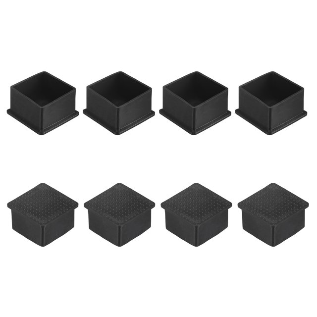 Uxcell 8-Pack Tapas de Pierna Cuadradas para Muebles, Tapas de Pierna de 1.77" (45mm) para Sillas/Mesas/Camas