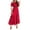 Red, variant on ZZwxWA Women's Sexy Boho Off Shoulder Puff Short Sleeve High Waist Ruffled Flowy A Line Beach Party Maxi Dress Womens Formal Evening Cocktail Party Dress
