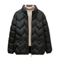 thumbnail image 1 of Breezora Veste Matelassée Texturée à Col Montant pour Femmes Manteau d'Hiver Chaud Isolé Taille P Noir, 1 of 2