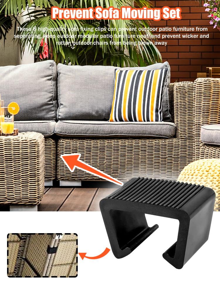 Goxfaca Outdoor Patio Wicker Furniture, Clip Outdoor Furniture Connectors
