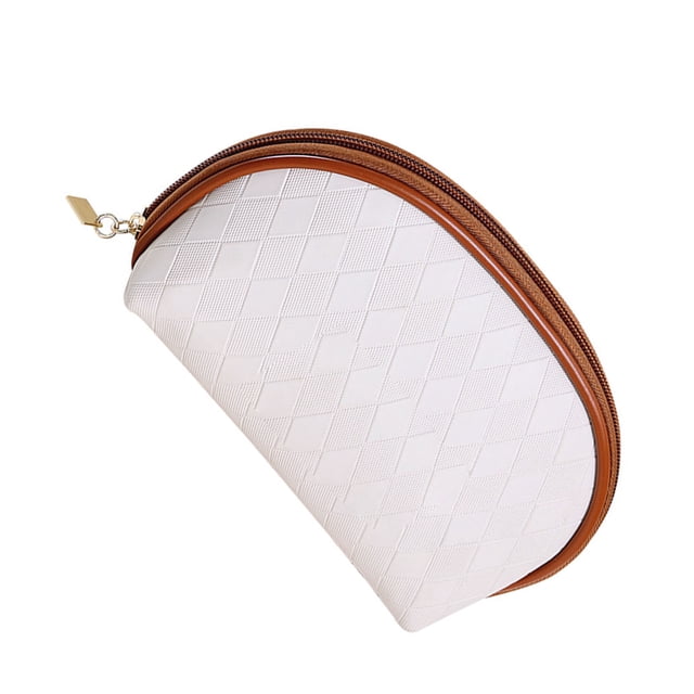 Bolsa de Cosméticos ANGGREK Bolsa de Maquillaje de Gran Capacidad Forma Semicircular