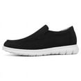 thumbnail image 4 of CMR CHAMARIPA Height Increasing Shoes For Men - Black Canvas Casual Slip-On Elevator Loafers 2.36 Inches / 6 CM, 4 of 10