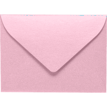 LUXPaper #17 Mini Envelopes, 60 lb. Rose Quartz Metallic, 2 11/16 x 3 11/16, 50 Pack