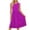 *Wine, variant on VBVC Women's Crew Neck Sleeveless Midi Dress , Ladies' Empire Waist Pleated A-Line Dress , Summer Casual Flowy Sundress For Women,Beige,S-2XL