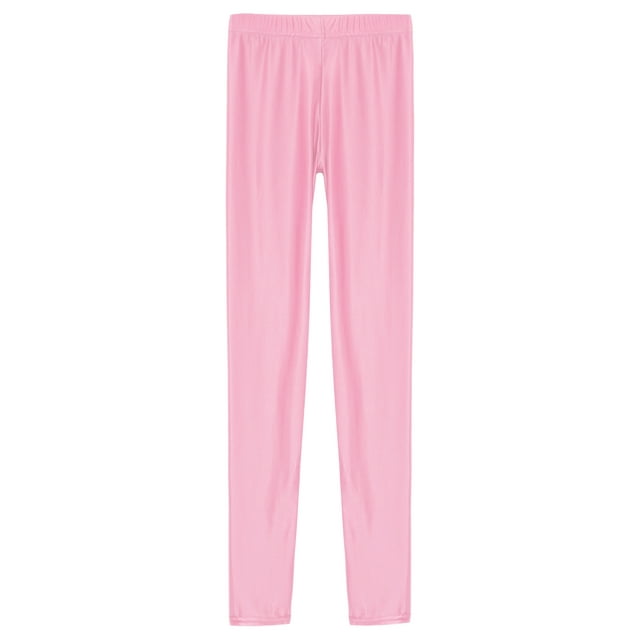 Choomomo Leggings Moulants de Performance pour Femmes, Extensibles, Brillants, Sport, Hip-Hop, Rave, Rue, Danse Moderne, Rose, TG