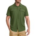 thumbnail image 4 of Dsseng Men‘S Summer Fishing Shirt Polyester Fabric Soft Sun Protection Comfortable Lightweight Quick Dry Breathable Multi-Kinetic Pocket Design Open Placket Single Breasted Outdoor Mounta, 4 of 7
