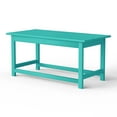 thumbnail image 5 of Westin Outdoor 35" Inch Adirondack Coffee Table for Patio Backyard UV Weather Resistant HDPE Plastic, Turquoise, 5 of 5