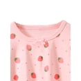 thumbnail image 3 of WIBACKER Cotton Nightgowns for Girls Long Sleeve Pajamas Dresses Sleepwear Princess Dress Strawberry Night Dress for Kids 4-16Y, 3 of 6