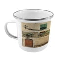 thumbnail image 2 of Italian Steel Camping Mug, Pictures of Italy Lifestyle Old Classic Shutter Window Stone Houses Print, Printed Thermal Cup for Camping and Outdoor Activities, by Ambesonne, 2 of 2