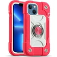 thumbnail image 1 of KOMI Compatible with iPhone 14 Pro Max Case 6.7 Inch with Built-in 360°Rotating Ring Stand, Military Grade Drop Protection Full Body Rugged Heavy Duty Protective Cover Hot Pink, 1 of 4