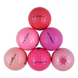 Pink Premium Mix - Mint Quality - 24 Golf Balls