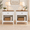 White, variant on EcoNovi 26" Farmhouse Nightstand, 1-Drawer Bedside Table with Shelf, White/Black, 1 Pack/2 Pack