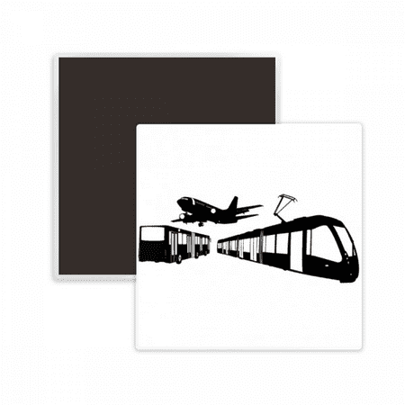 

Metro Bus Aircraft Navigation Square Ceracs Fridge Magnet Keepsake Memento
