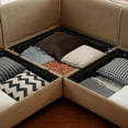 thumbnail image 5 of Tabaray 143" L-Shaped Modular Chenille Sectional Sofa with Storage Seat, 1 Ottoman, Modern Style 4-Seater Couch with Cylindrical Backrest and Armrests, Easy Assembly, for Apartment, Camel, 5 of 7