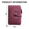 thumbnail image 2 of Womens Small Bifold Leather Wallets Ladies Wristlet with Card slots id window Zipper Coin Purse, 2 of 6