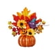 thumbnail image 2 of Decoración de Calabaza de Halloween: Centro de Mesa de Acción de Gracias de Plástico de 28 Cm con Hojas y Bayas para El Hogar, La Sala o La Fiesta., 2 of 6