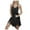 Black, variant on Zhden Cover Ups for Swimwear Women Sleeveless Bathing Suit Cover Ups Beach Cover Up Spaghetti Strap Tassel Hem Swim Coverup（Black,L）