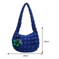 thumbnail image 3 of Bolsos de vagabundo para mujer, bolso de pecho acolchado coreano para ocio, bolso de mano (azul) Tmvgtek Para Estrenar, 3 of 9