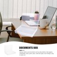 thumbnail image 3 of SEWOART Large Transparent Document File Container for Office and Home Desk Organization with High Capacity Storage, 3 of 6