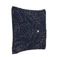 thumbnail image 2 of Bingfone Navy Dark Blue Linen Throw Pillow Covers Cushion Case Pocket Button Vintage Farmhouse Pillowcase for Sofa Couch Bed 16"x16", 2 of 9
