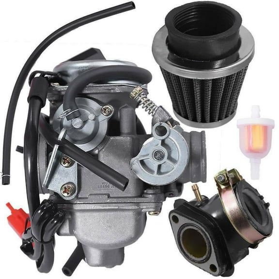 Carburetor 26mm Air Filter For GY6 150cc ATV Go Kart Scooter Kazuma Taotao Sun
