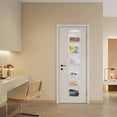 thumbnail image 6 of Over The Door Hanging Pantry Organizer, 6 Shelf Hanging Storage Closet Organizer with Large Clear Plastic Pockets for Bathroom Bedroom Closet, White, 6 of 7