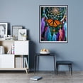 thumbnail image 7 of Diamond Art Kit for Adults, Butterfly Dreamcatcher Feathers Colors Diamond Painting for Adults Beginners, 5D DIY Diamond Art Painting Kits, Colorful Diamond Painting Craft for Home Decor 12x16, 7 of 7