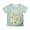 Mint Green, variant on Easter Themed Printed Casual Tee for Girls Short Sleeve Top Comfortable Daily Shirt Size:12-13 Years
