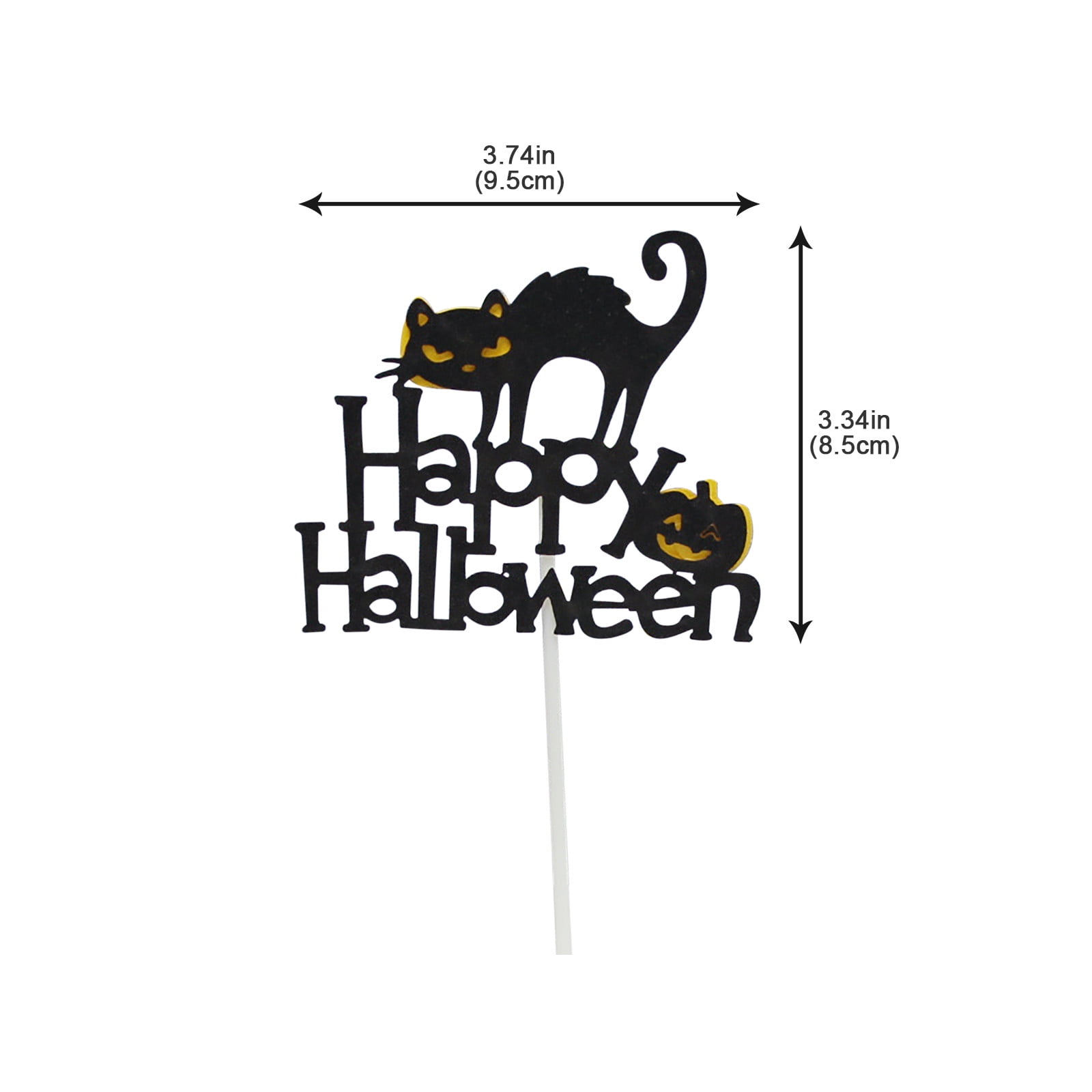 Halloween Cake Insert,Pumpkin Witch Cake Decor Toppers Insert For Party
