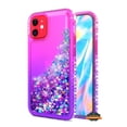 thumbnail image 5 of For Apple iPhone 13 Pro (6.1") Gradient Quicksand Glitter Flowing Liquid Floating Bling Diamond TPU Rubber Hybrid Phone Case Cover by Xpression [Pink / Purple], 5 of 9