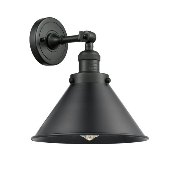 203-BK-M10-BK-LED-Innovations Lighting-Briarcliff - 3.5W 1 LED Wall Sconce In Traditional Style-8 Inches Tall and 10 Inches Wide Dimmable Matte Black
