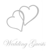 LOLLYS PUBLISHING Wedding Guest Book, Bride and Groom, Special Occasion, Comments, Gifts, Well Wish's, Wedding Signing Book with Silver Love Hearts (Hardback) (Hardcover)