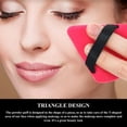 thumbnail image 3 of 12 Powder Puff Face Triangle Makeup Puff for Loose Powder Soft Body Cosmetic Foundation Sponge Mineral Powder Wet Dry Makeup Tool beauty cotton pack triangular application (ROSE RED), 3 of 5