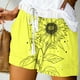 thumbnail image 2 of Mujeres Pantalones Cortos con Bolsillos Impresos Detalle Vendaje, Casual Y Suelto Ajuste Pantalones Cortos de las Mujeres para el Verano, 2 of 5