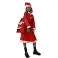 thumbnail image 3 of Diconna Santa Claus Clothes Set for Christmas Red Garment Cap Waistband, 3 of 9