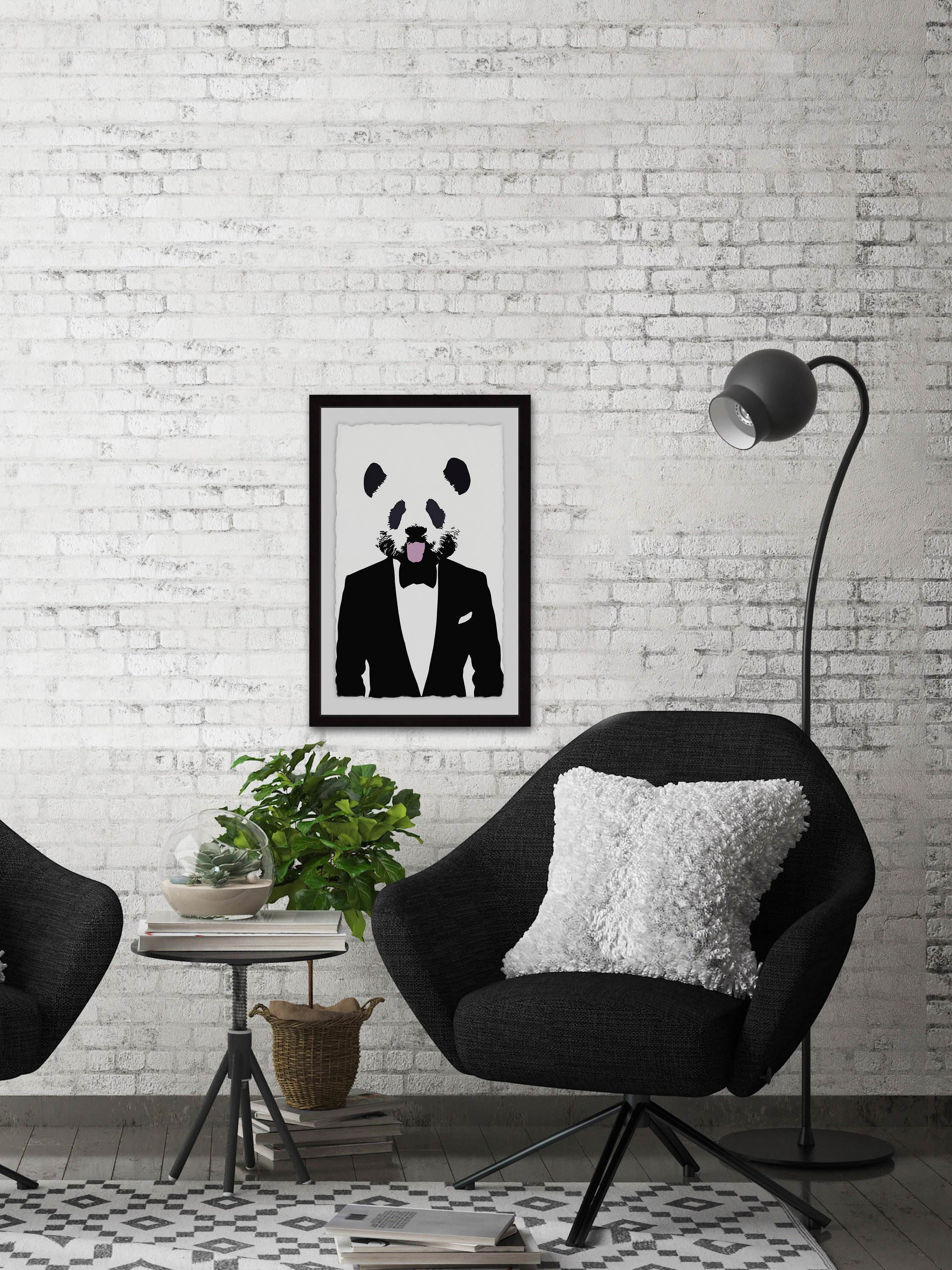 Oh Mister Panda Framed Painting Print
