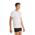 thumbnail image 5 of Hanes Men's Super Value Pack White Crew T-Shirt Undershirts, 10 Pack, 5 of 11