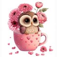 thumbnail image 1 of Diamond Painting 5D DIY Full Round Drill Flower Owl Kit Decoración del hogar (B6178) Hugtrwg Para estrenar, 1 of 9