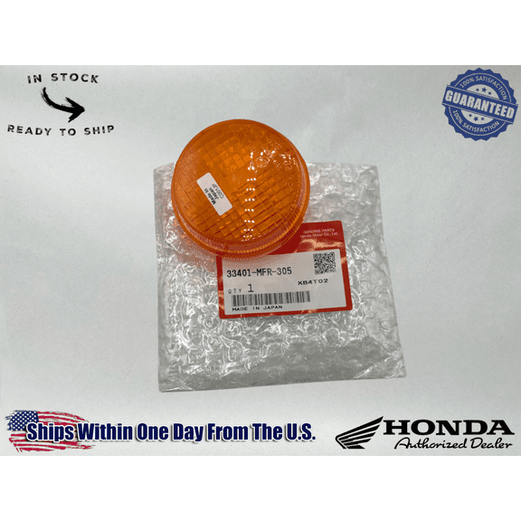 Honda OEM Turn Signal Lens 1998-2018 Shadow Phantom Spirit Fury 33401-MFR-305