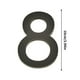 thumbnail image 2 of Placas de matrícula acrílicas 10CM Rótulos decorativos negros | Acentos elegantes y modernos de decoración para el hogar | Letras y números personalizables autoadhesivos | Arte de pared, 2 of 2