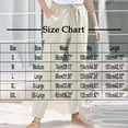 thumbnail image 3 of hotojiny Women's Pants Summer Breathable Drawstring Straight Leg Pants Casual High Waist Beach Vaction Trousers with Pockets, 3 of 7