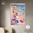 thumbnail image 4 of Beach Side Joys Colorful Coastal Wall Art Canvas Wall Art by Art Remedy, White Floater Frame, 37" x 55", 4 of 6