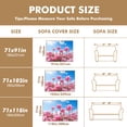 thumbnail image 5 of Throw Sofa Cover Soft Washable Decorative Couch Covers for 3 Cushion with Tassels Furniture Protector for Pets and Kids 91x134in, 5 of 5