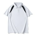 thumbnail image 4 of Men's Summer Ice Silk Mesh Shirt Breathable Short Sleeve Casual Tops for Daily Wear Comfortable Lightweight Performance Mens Summer Lightweight Pullover Tee Shirts, 4 of 5
