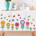 thumbnail image 1 of Dvkptbk Wall Sticker Spring Flower Wall Decal Kindergarten Classroom Window Decoration Pvc Self Adhesive Hummingbird Flower Wall Decal Wallpaper Home Decor, 1 of 7